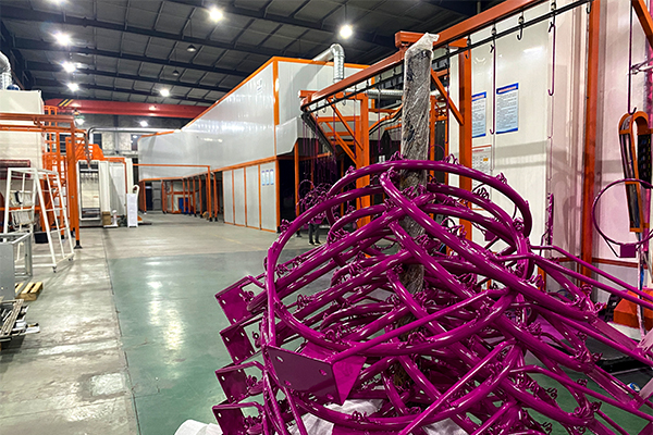 体育器材喷粉线