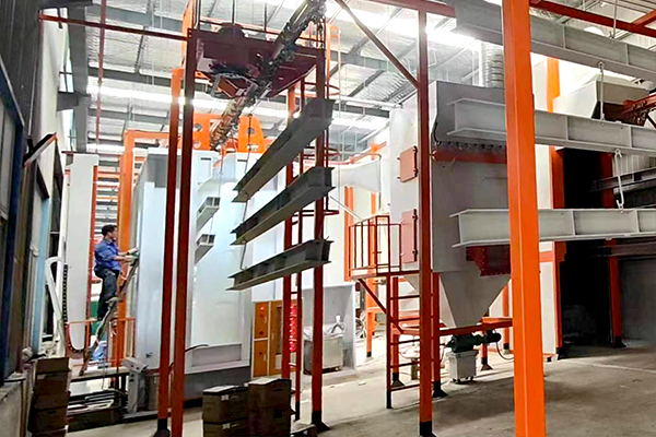 钢结构平台喷涂线